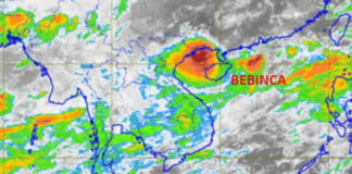 NASA finds Tropical Storm Bebinca moving over Laos, Thailand