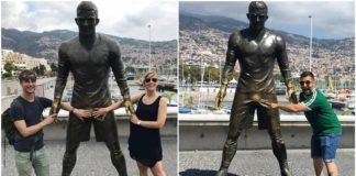 Cristiano Ronaldo statue’s crotch has caught people’s attention