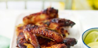 Sticky Chicken Wings with Lemongrass and Lime Leaf Recipe