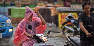 The rainy season in Thailand has started