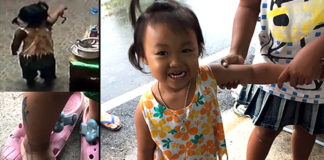Family to visit Buddhist shrine as little Thai girl miraculously escapes playing with a cobra snake
