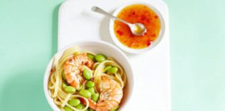 Thai Sweet Chilli Prawn and Pasta Recipe