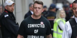 Tommy Robinson given nine-month jail sentence for contempt of court