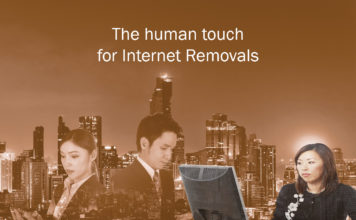 The human touch  for Internet Removals