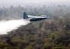 Brazilian warplanes dump water on Amazon fires as outcry mounts