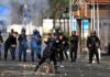 Demonstrators clash with Egyptian security forces in rare anti-Sisi protests