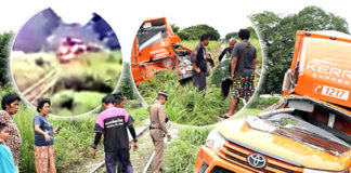 Delivery van driver dies after crossing railway line at speed and colliding with an oncoming train