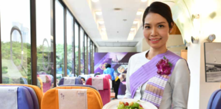 THAI AIRWAYS SERVES INFLIGHT MEALS AT NEW PLANE-INSPIRED RESTAURANT