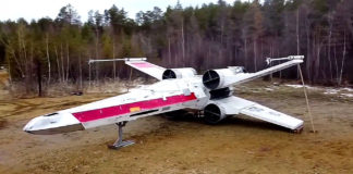 Siberian Star Wars Fans Build Life-Size X-Wing Fighter