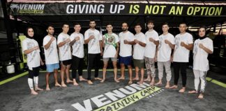 12 Iranian Legionnaires of Venum Training Camp